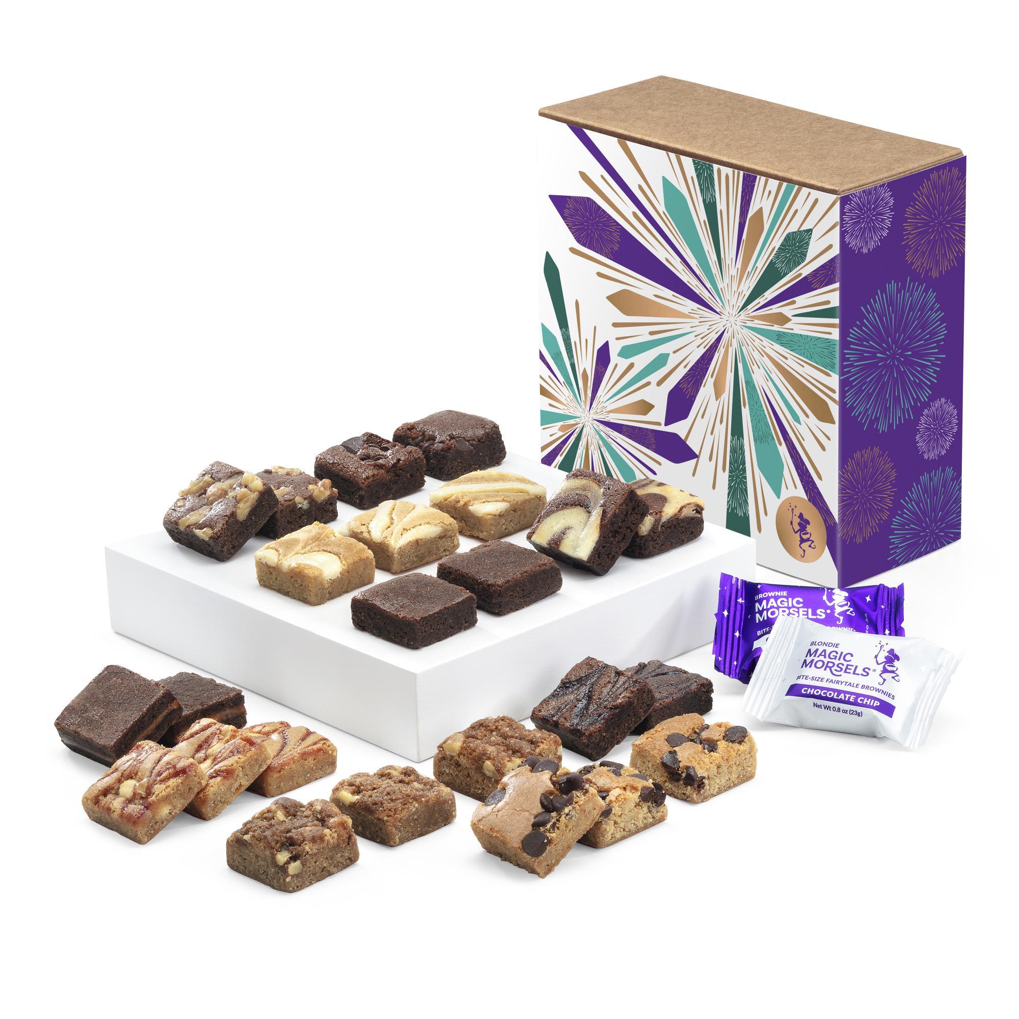 Celebration Morsel Combo 24 Gourmet Chocolate Gift Box by Fairytale Brownies