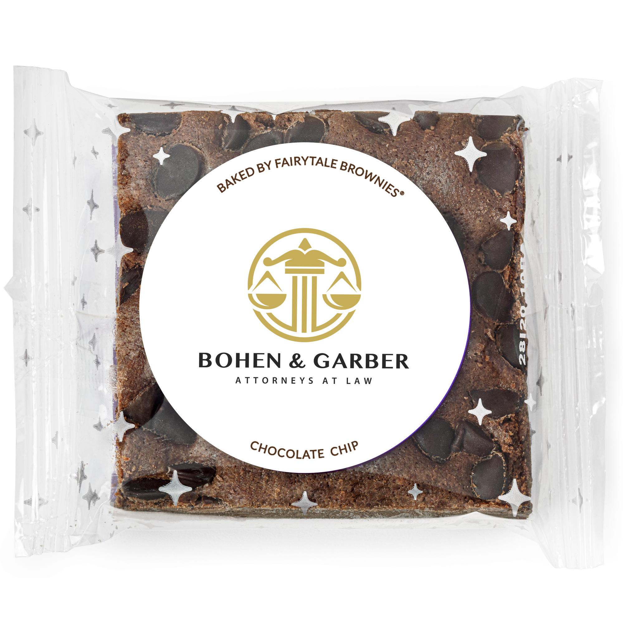 72 Custom Label Chocolate Chip Brownies Fairytale Brownies