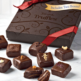 **SET OF TWO** 9-Piece Truffles with Red Bow