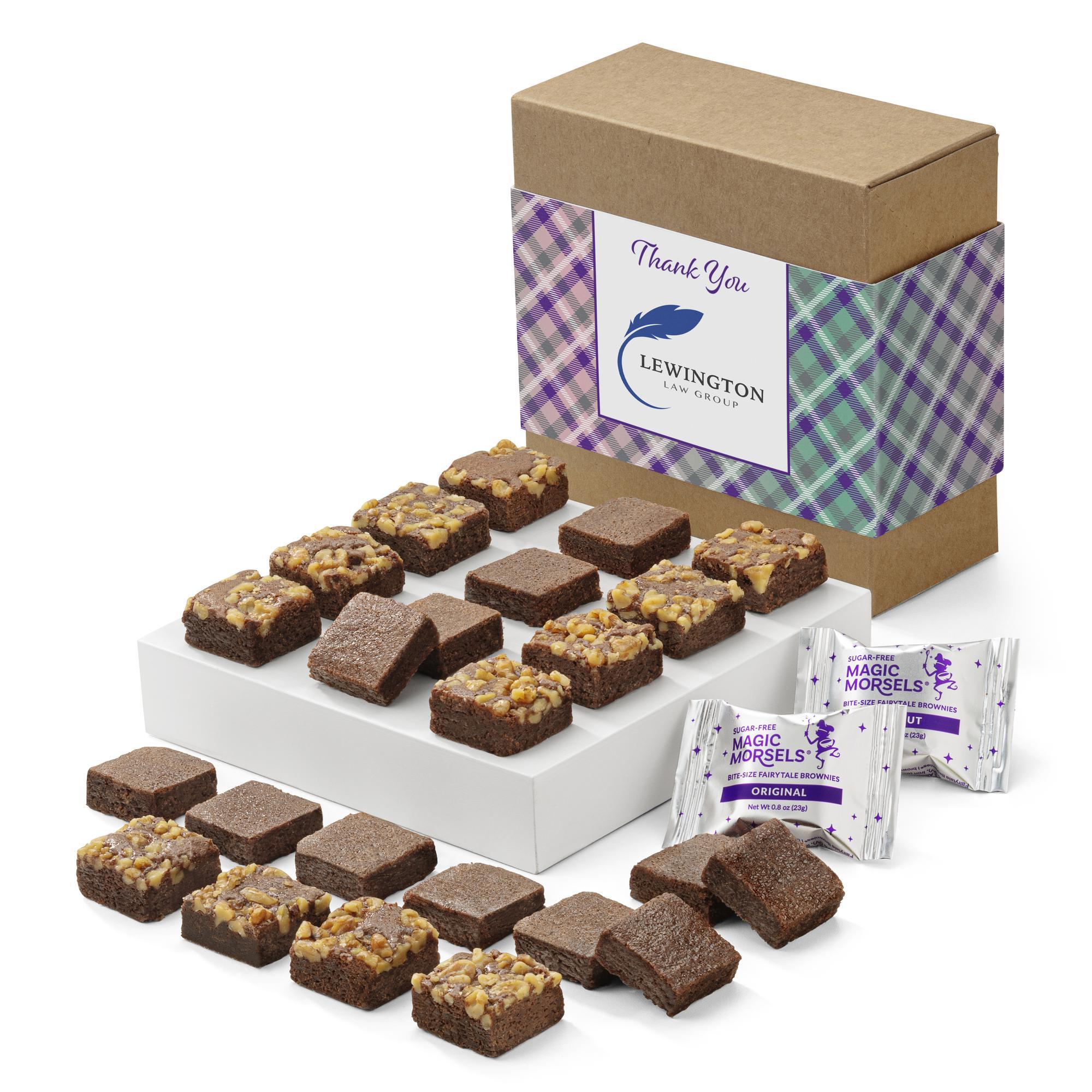 Custom Thank You Sugar-Free Morsel 24 | Fairytale Brownies