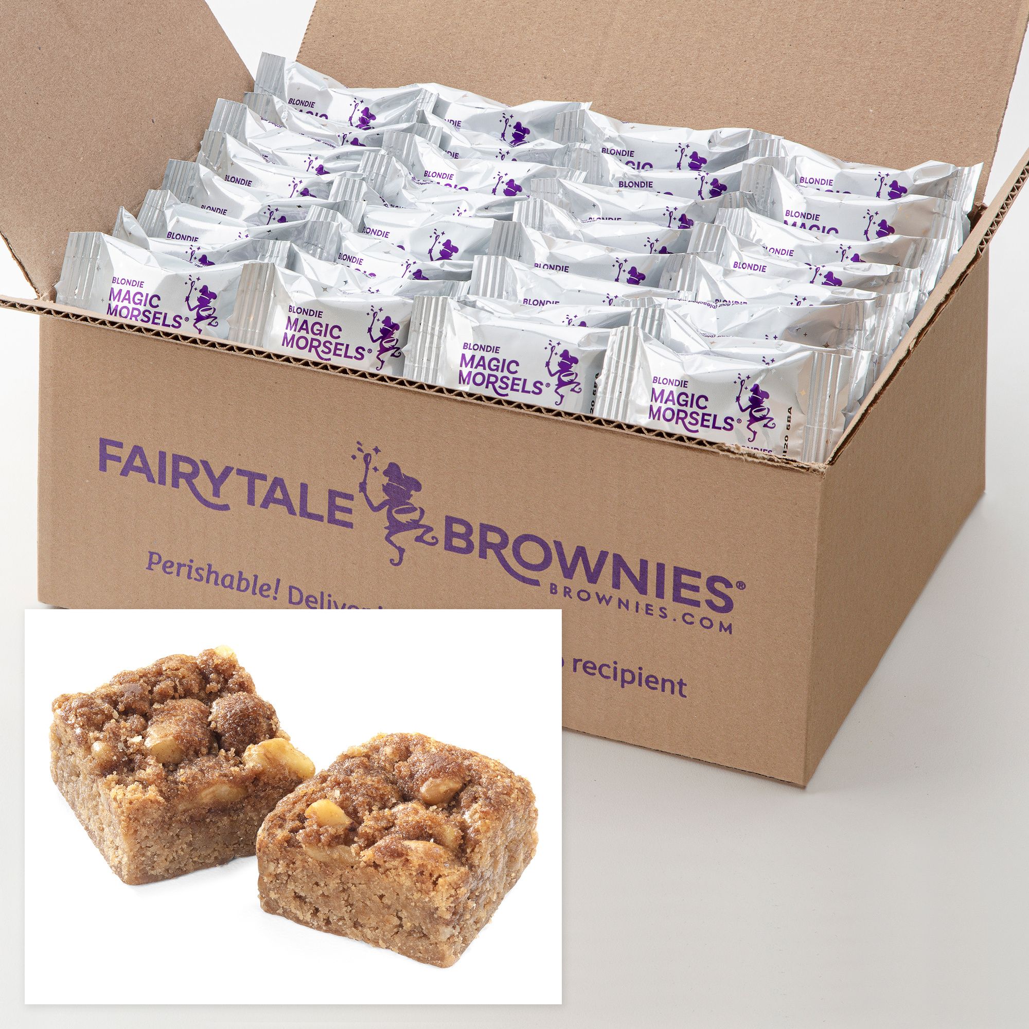 36 Bulk Cinnamon Crumb Blondie Morsels | Fairytale Brownies