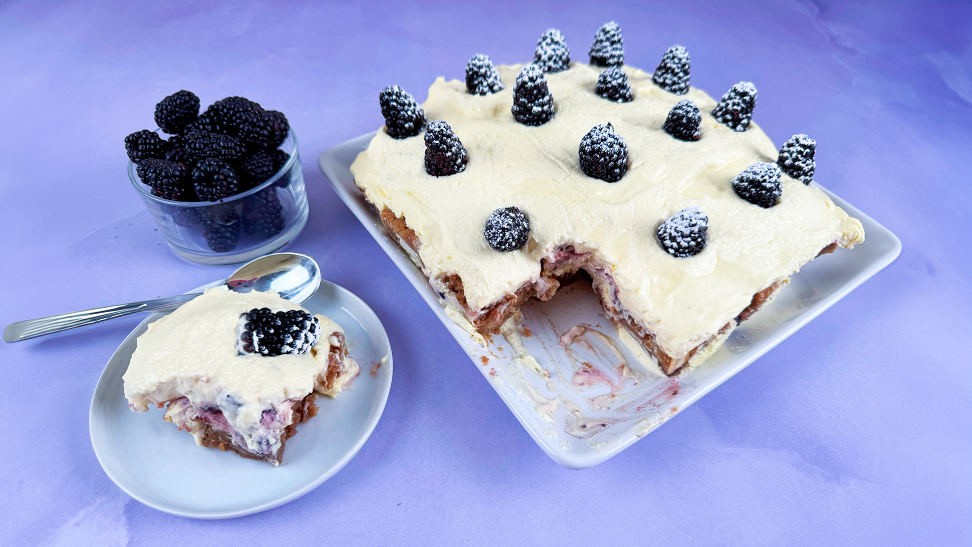 blackberry tiramisu